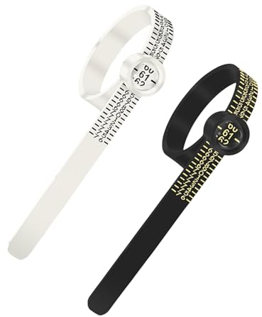 2 Stück Ringgrössenmesser,Ringmesser Finger,Ring Größenmesser,Ringmaßband,Ring Messer Finger,Ringschablone,Fingerring Ringmaß,Ringmesser Schablone,Ringgröße Messen für Deutsche Größen Measuring Tool