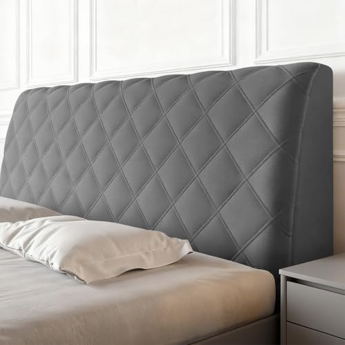 Bettkopfteil Hussen Bett Kopfteil Bezug, Bett Kopfteil Abdeckung 200cm | 200cm Bett Kopfteil Abdeckung, Headboard Cover Staubdichte Dehnbare Kopfteilbezug für gepolsterte Schlafzimmer Kopfteil