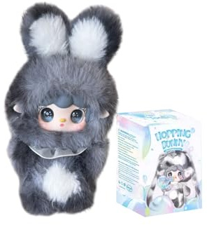 CALEMBOU Plush Blind Box, Kawaii Yooki Hopping Bunny Series Stuffed Blind Box Keychain, Kawaii Mystery Vinyl Plush Toys Collectible for Birthday Gift