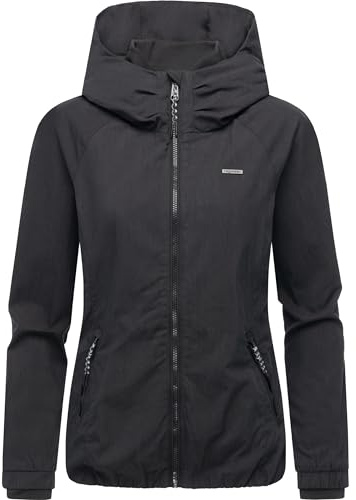 Ragwear Damen leichte Übergangsjacke kurze Blouson-Jacke mit Kapuze Dizzie A YOUMODO XS-5XL