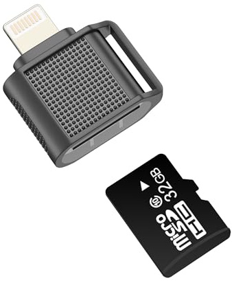 Micro SD Kartenleser Lightning Adapter auf Handy Kamera Digitalkamera zu Übertragen für iPhone 14 13 12 Pro Max für Apple für iPad Karte TF Karten Speicherkarte Memory Stick Übertragung Transfergerät