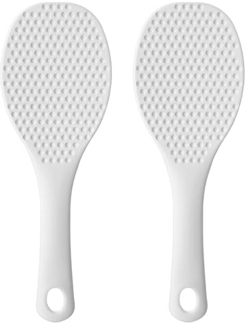 2 Pcs Rice Paddle, Rice Spoon Non-Stick Reusable Anti-Scratch | Heat Resistant Anti-scratch Reusable Kitchen Utensil, for Home Kitchen, Restaurant and Daily Cooking Serving Use