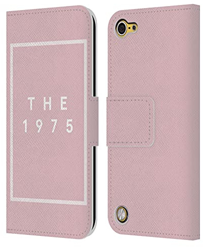 Head Case Designs Offizielle Zugelassen The 1975 Logo Rosa Berühmte Kunst Leder Brieftaschen Handyhülle Hülle Huelle kompatibel mit Apple iPod Touch 5G 5th Gen