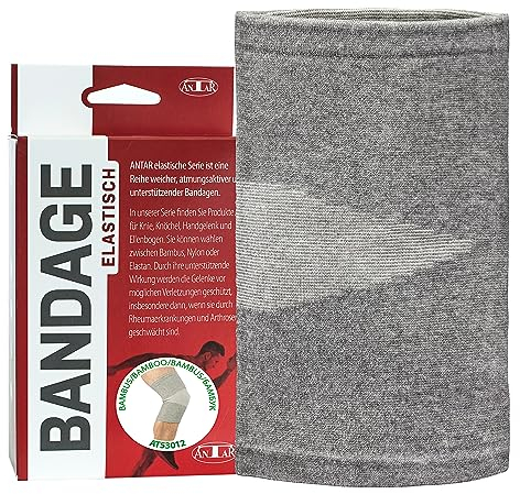 Antar AT53012 L Kniebandage aus Viskose aus Bambus, mittel, 70 g
