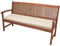 Beautissu Bankauflage Natur 120x48x5 cm Base BK - Waschbare Bankkissen Sitzauflage - Bequeme Sitzkissen für Gartenmöbel Gartenbankauflage Outdoor Palettenkissen