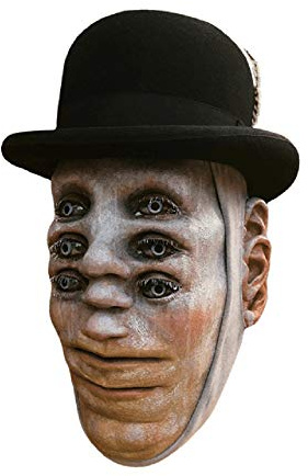 Trick Or Treat Studios Deluxe Maske mit Derby Hut Vertigo Blurry Vision Horror