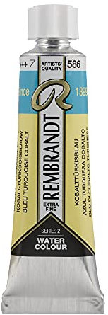 Rembrandt Watercolour Tube 10ml Cobalt Turquoise Blue (586) Series 3