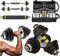AKT Hantel Set (1 Paar) - 15/20 / 30KG Überzug Hantel & Langhantel Kombination Kit Einstellbares Gewicht zum Home Gym Workout Fitness Bodybuilding-Ausrüstung, Kofferpaket,2x15kg