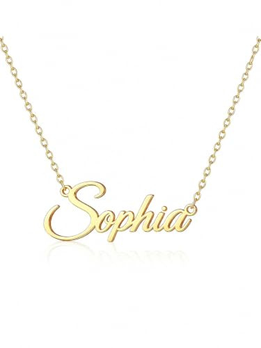 Custom4U Collana Nome Personalizzato Collana Donna Uomo Iniziale Traforato 1/2/3/4/5 Nomi in Acciaio Inox 316L Antiallergico Regalo per Amici Coppie Squadre Famiglie