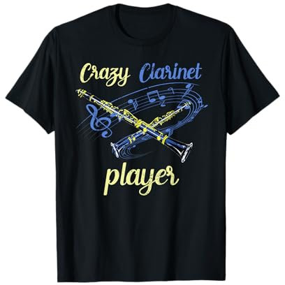 Verrückter Klarinettenspieler Musik Geschenk Klarinette T-Shirt