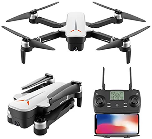 HD Professional 6K Super Battery Life Drone Folding Drone 3000m GPS Folding Drone Aircraft Anti-shake Gimbal Live Outdoor(White 6k)