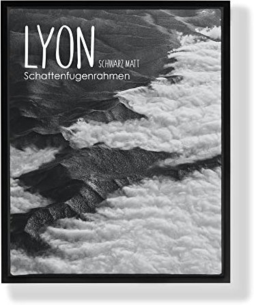 BIRAPA Lyon Keilrahmen für Canvas 90x150 cm in Schwarz Matt, Rahmen für Leinwände, Leerrahmen für Leinwand, Schattenfugenrahmen für Keilrahmen, Leinwand Rahmen