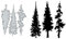 3 x Baum-Metall-Stanzformen für Kartenherstellung, Frühlings-Weihnachtsbaum-Karten-Stanzformen, Stanzschablonen, DIY, Scrapbooking, Album, dekorative Prägung, Papier, Karten, Prägung, Handwerk