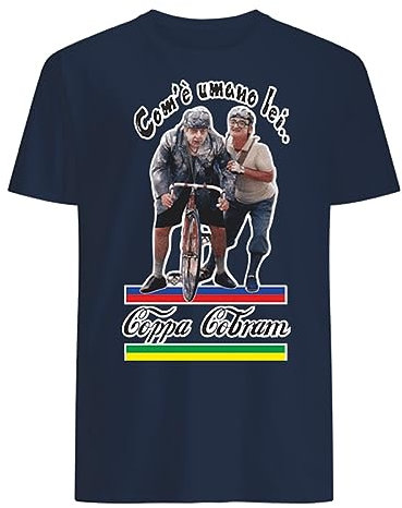 ORIGINAL FAKE Maglietta unisex vari colori con stampa Coppa Cobram (Blu scuro, S)