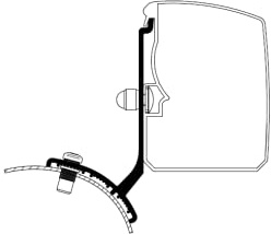 Thule Adapter Zu Wandmarkise Omnistor 3200 Trafic/Vivaro/Talento/Nv300 Minivan Fixed