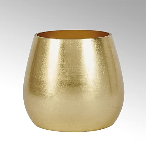 Lambert Glasvase Pompa Gold Ø 16 x H 16 cm