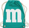 Turnbeutel Rucksack - Karneval Fasching - Taschen - Gruppen M und M Aufdruck I M&M Kostüm Gruppe I MundM & M I MM I Fastnacht I Fasnacht I Fasnet - Unisize - Türkis - rucksäcke jga