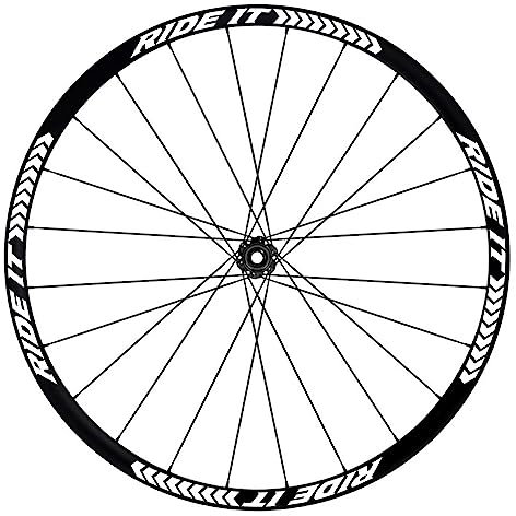 Komplettes Aufkleber-Set für Felgen Fahrrad 26''-27,5''-28/29'' Zoll Fahrrad MTB Bike Aufkleber Qualität wählen Farbe MTB017 (28-29'' Zoll, 010 Weiß)