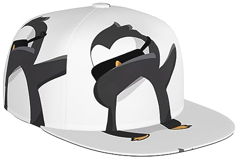UPIKIT Penguin Dabbing Herren Damen Klassische Verstellbare Baseball Cap Sport Cap Schwarz, Schwarz , One size