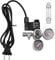 Regulador de CO2 para acuario, regulador de CO2 de doble calibre con válvulas recortadoras, válvulas solenoides, contadores de burbujas - W21.8