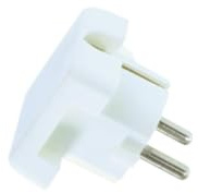 Bachmann Schukostecker Winkel/Fläche, weiß (911.280)