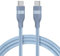 Anker Nano USB C Cable, 240W 6 ft Flexible Multi-Color Braided Cord, Fast Charging Type C Charger for iPhone 16/16 Pro/16 Plus/16 Pro Max, MacBook Pro, iPad Pro, Galaxy S24, and More(Blue)