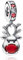 MSPOVOF Christmas Anhänger für Europäische Armbänder Halskette Bracelet Bead S925 Sterling Silber Geburtstage Mother's Day Schmuck Geschenk für Damen