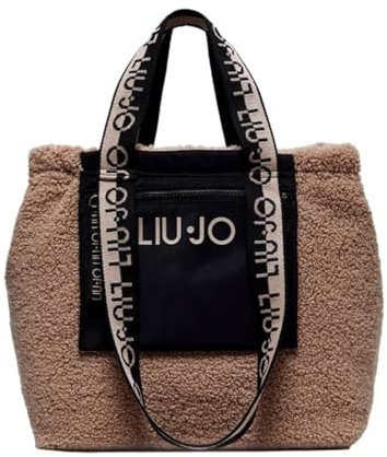 Borsa donna Liu-jo a mano/spalla L Tote in tessuto teddy pesquito B25LJ40 TF4117 E0021 61219 Grande