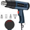 Heat Gun,2000W Professional Hot Air Gun 60℃- 600℃ Variable Temperature Control with 2-Temp Settings,Overload Protection,Double Heating Wire Fast Heating, 4 Accessories for Paint Stripping PVC