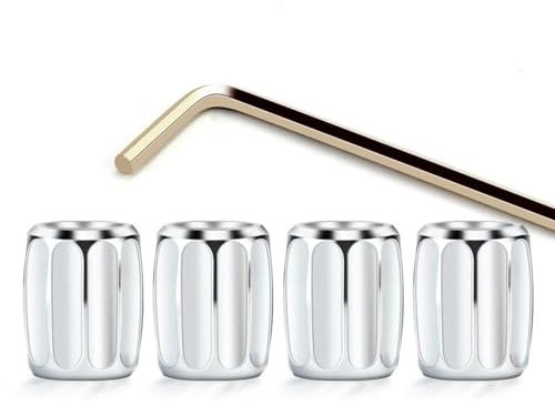 FNDYMNPG 4 Stück Auto Ventilkappen Abdeckung, für VW Golf 7 GTI Golf R MK7 Autoreifen Ventilkappen Tyre Valve Caps Auto Ventilkappen Zubehör,B