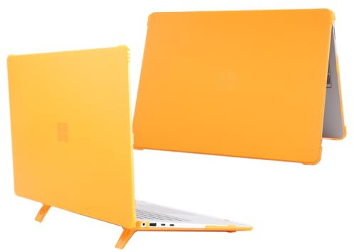 mCover Case ONLY Compatible for 2024+ 13.8 Microsoft Surface Laptop 7 Windows PC with ARM CPU and AI-Powered Copilot+ (NOT Fitting Other Surface Models) - Orange