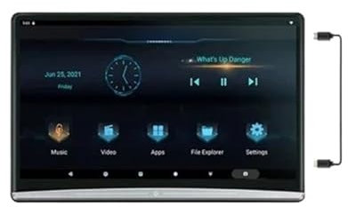 WESLNN 13.3 Inch 10 Car TV Headrest Monitor 1080P Headset Tablet Touch Screen Bluetooth/HDMI In+Out/FM/Mirror Link Video Player(1 pcs 3G-32G)