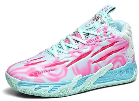 Scarpe da Basket da Uomo Retro Classic Skate Low Top Shoes Fitness Basketball Casual Sneakers Work Running Walking
