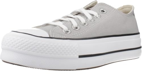 Converse Chuck Taylor Women's All Star Lift Lace Up Shoes, Mid-Grey, 4.5 UK