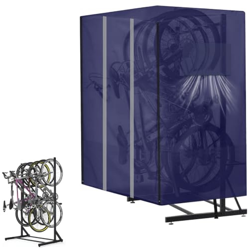 Vertical Bike Rack Cover for Garage - (79×44×87in) All Weather Protection