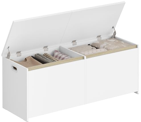 Hzuaneri 120cm Baul almacenaje, 40 x 120 x 47 cm, Blanco