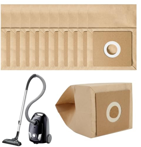 10 Pack Vacuum Cleaner Bags, Strong Paper Vacuum Cleaner Dust Bags Compatible for Bush Argos Model VCB35B15C1J7W-70, VYTRONIX RBC02, BC-402, BC-501, Argos Value VC-401, VC-402
