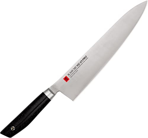 DUE CIGNI Kasumi PRO Chef Coltello, 24 cm, Colore: Nero