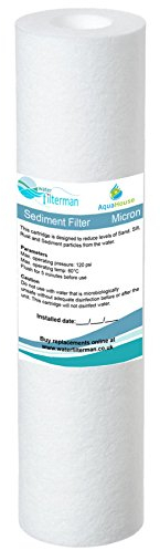 AquaHouse 10 Zoll Sediment Wasserfilter für Umkehrosmose, Wassermast & Partikelfilter, passend für Standard 10 Filtergehäuse - 5 Mikron