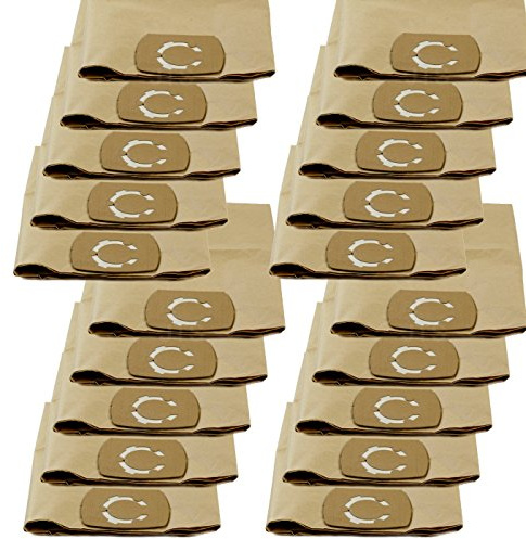 Staubsaugerbeutel 20 Stück kompatibel mit WAP SQ 550-11 550-21 550-31 | DeClean Staubbeutel für Nass-Trockensauger - 20er Pack Spezialpapier, 790 x 375 mm, mit Verschluss