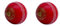 CW 2 x Spin Red Indoor Training Outdoor Sports Training Cricketbälle