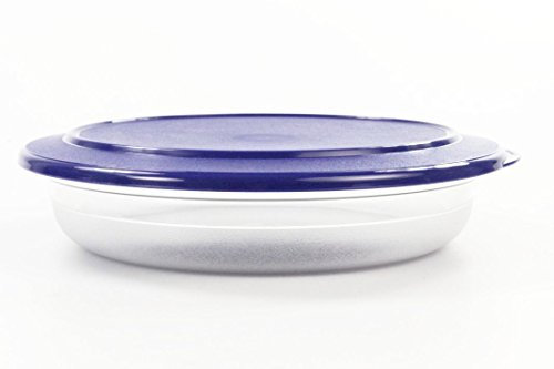 TUPPERWARE Tafelperle 1,3L mittelblau Schüssel Servieren Schale flach OHNE RAND