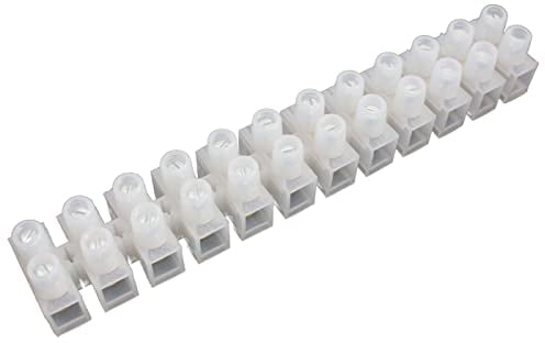 Lumonic Lüsterklemme für Kabel Größen von 16-25mm² I Für bis zu 60 Ampere und 380 Volt I Lüsterklemmen in einer 12er Reihe von Kupfer Verbindungskle