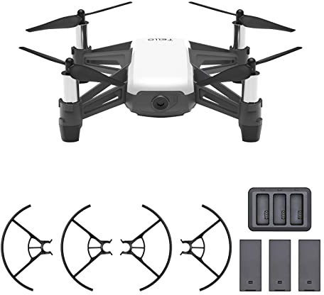 Dji Mini drone Ryze Tello idéal pour créer des vidéos avec Ez Shots, compatible avec les lunettes VR et les manettes de jeu, transmission HD 720P et portée de 100 mètres, édition Boost, Télécommande