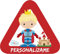 Pegatina Bebé a Bordo personalizable. Adhesivo vinilo para coche o moto. Sticker 15 x 13'7 cm.