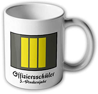 NVA UTV Offiziersschüler 3 Studienjahr Tasse Schüler Dienstgrad DDR #30510