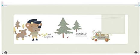 GXYAWPJ Kinderspezifisches Bettgitter, Weiß Einseitiger Schutz Vertikales Heben, Universeller Einsatz von Bettgittern 120x95cm, 150x95cm, 180x95cm, 200x95cm, 220x95cm (Size : 200cm)