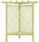 Tidyard Eck-Gartenpergola Eckpergola Pergola 130 x 130 x 197 cm Mit Bank Sitzbank,Garten Rankhilfe/Rosenbogen Holzbogen Torbogen Blumenbogen Garten-Pergola/Holzpergola,Verrottungsfest,Kiefernholz