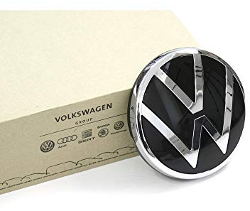Volkswagen 5H0898633 Emblem Heckklappe Zeichen Logo chrom/schwarz, nur für Fahrzeuge ohne Rückfahrkamera, nur ab Modelljahr 2021
