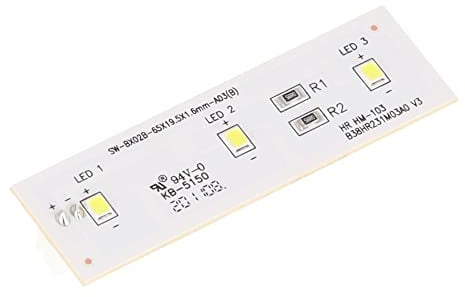 sparefixd Fridge LED Light Assembly Circuit Plate for Candy Hoover 49031078